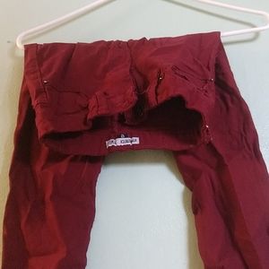 Maroon Red Kids Pants Perfect For Holidays